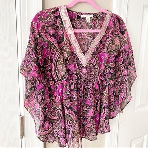 Banana Republic Embellished V-Neck Blouse